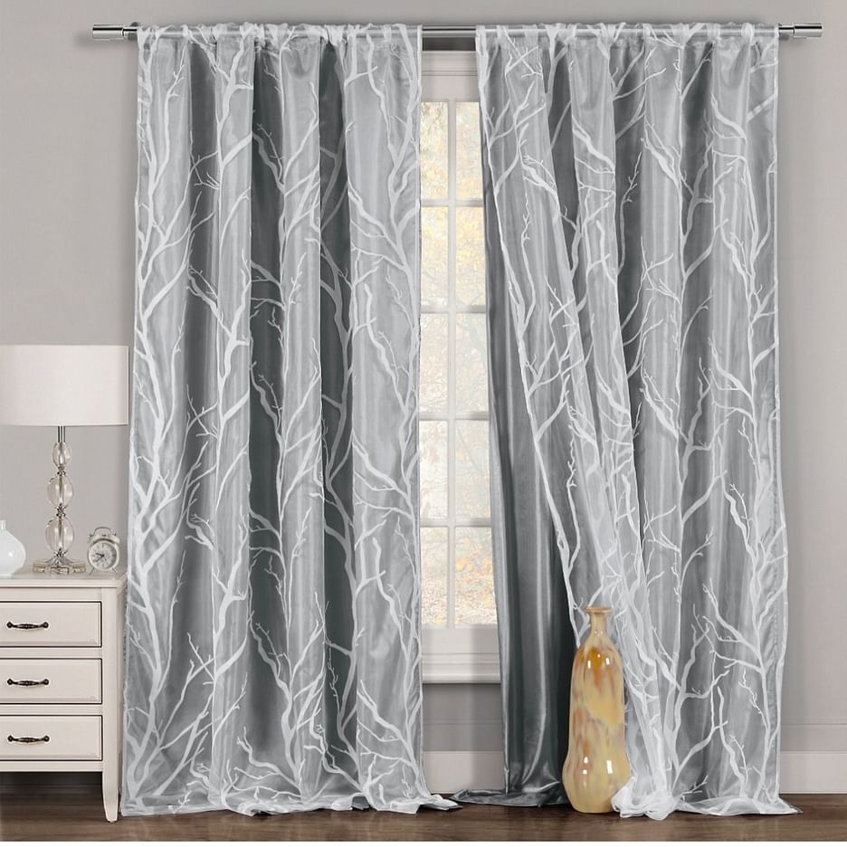 Designer Curtain Grey