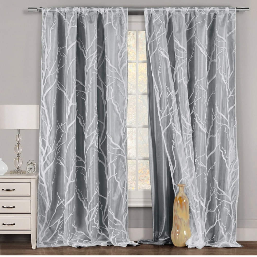 Designer Curtain  Grey - photo