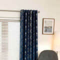 With Design  Blue Curtain - top_view