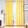 Eyelet Zig Zag Pattern Curtain - photo