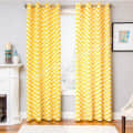 Eyelet Zig Zag Pattern Curtain - rear_view