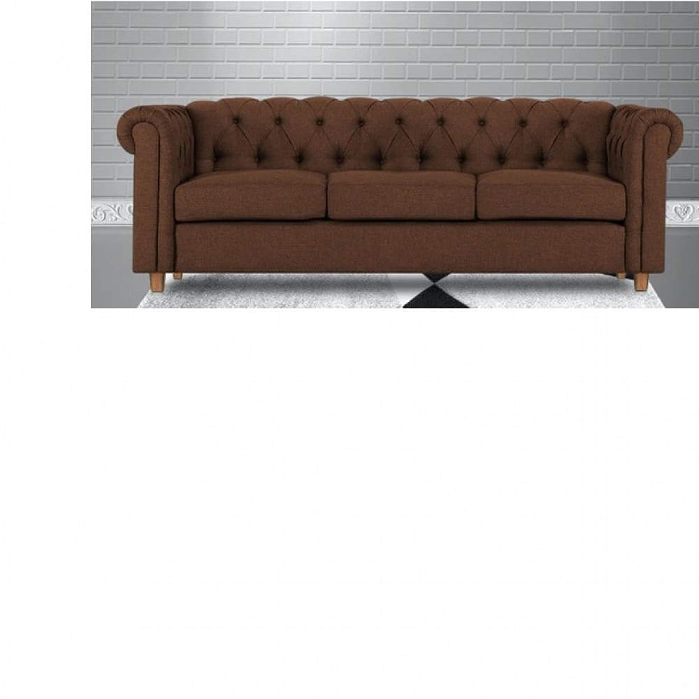 Strathford 3 Seater Sofa In Brown Colour - photo