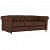 Strathford 3 Seater Sofa In Brown Colour - front_view