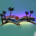 Palm Tree Metal Art - top_view
