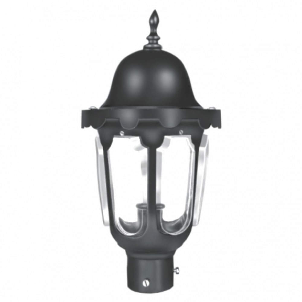 Light Rust Outdoor Lamp Post Light with Clear Glass - photo