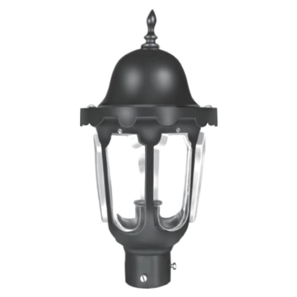 Light Rust Outdoor Lamp Post Light with Clear Glass - photo