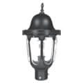 Light Rust Outdoor Lamp Post Light with Clear Glass - photo