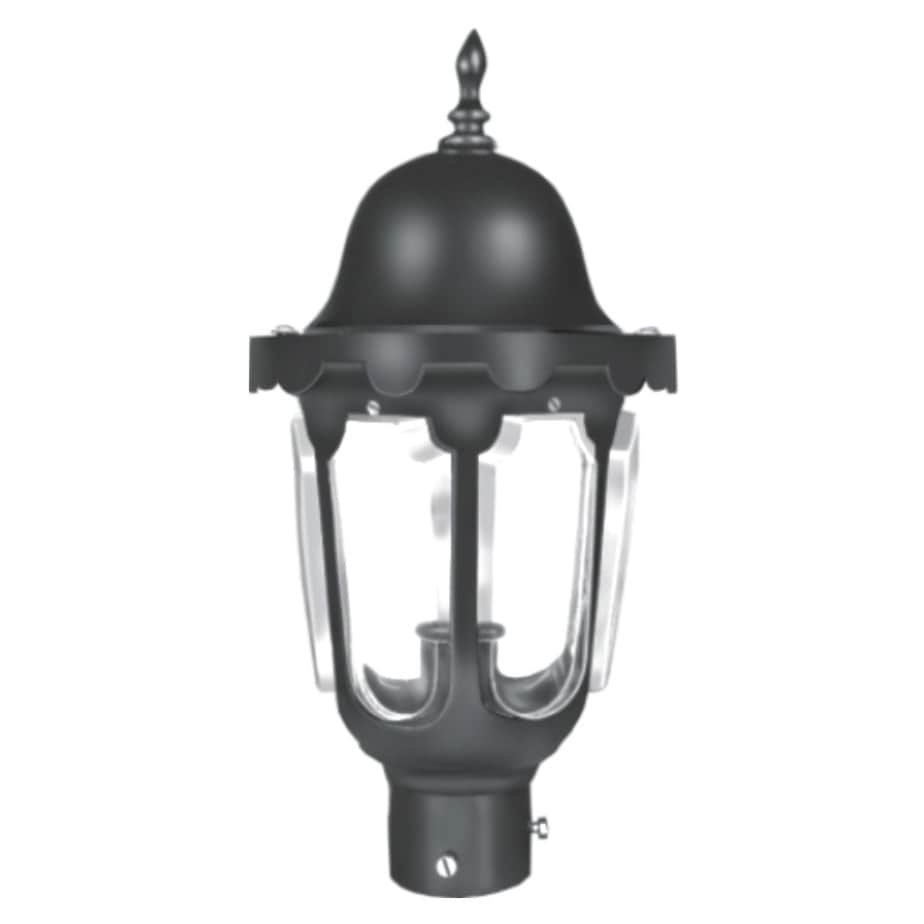 Light Rust Outdoor Lamp Post Light with Clear Glass - rear_view