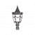 Glass Traditional Outdoor Post Lantern Light - front_view