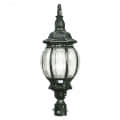 Rounded Cast Aluminium Post Top/Gate Light Fixture - rear_view