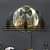 Decorative Metal Wall art With Clock - left_view