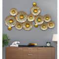 Golden Metal Flower Color Art - photo