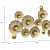 Golden Metal Flower Color Art - top_view