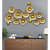 Golden Metal Flower Color Art - rear_view