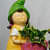 Resin Made Planter Statue Of Boy And Girl - top_view