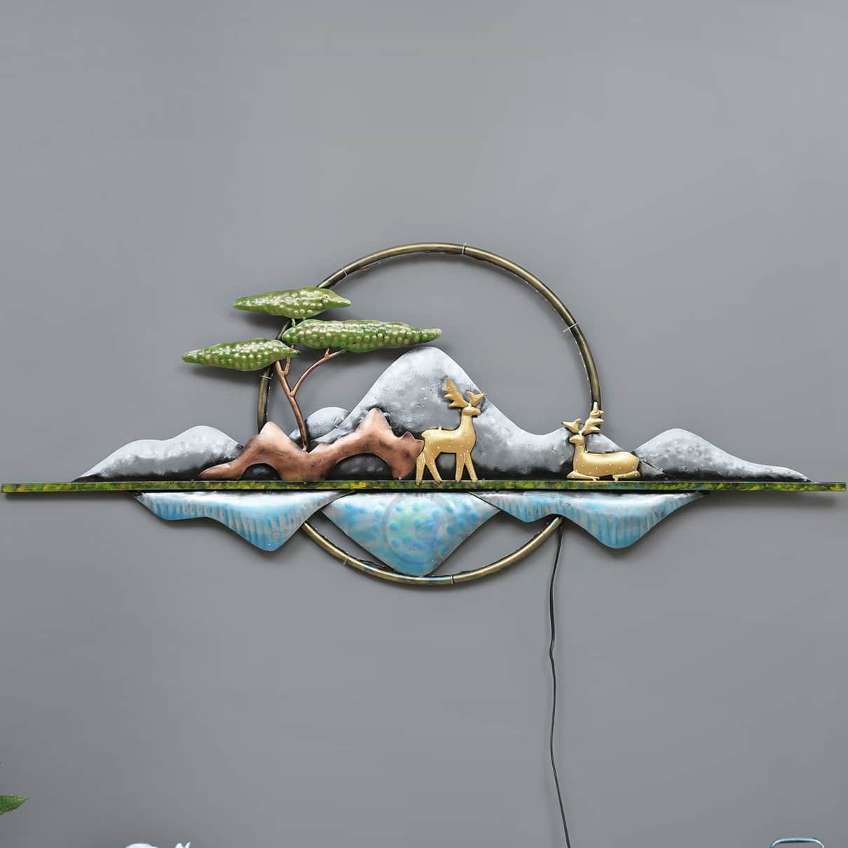 Moon Wall Hanging With Rajasthani Touch - rear_view