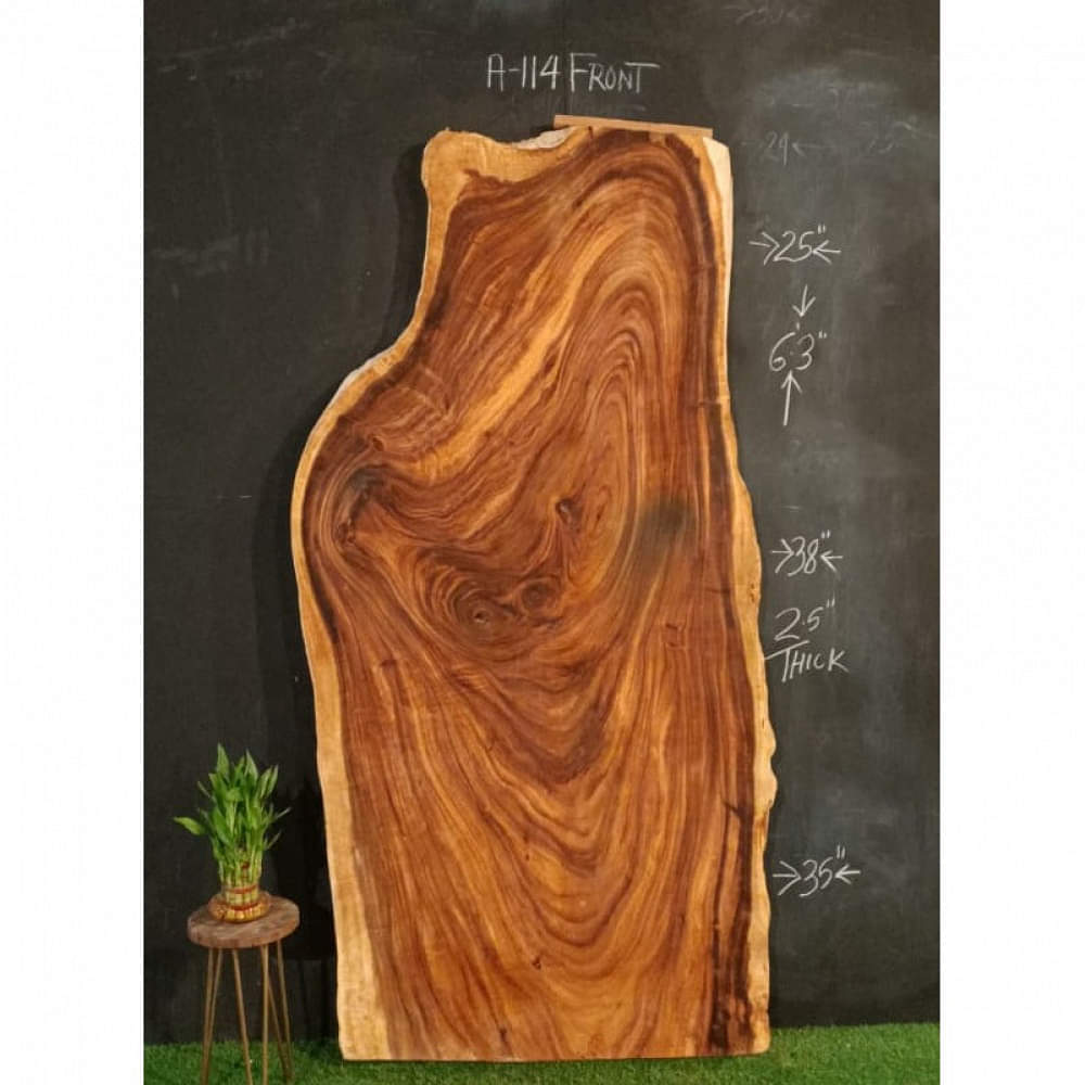 Dining Table Top With Natural Wood - photo