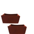 Fabric grow bags square shape set of 3 bags - front_view