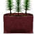 Fabric grow bags square shape set of 3 bags - rear_view