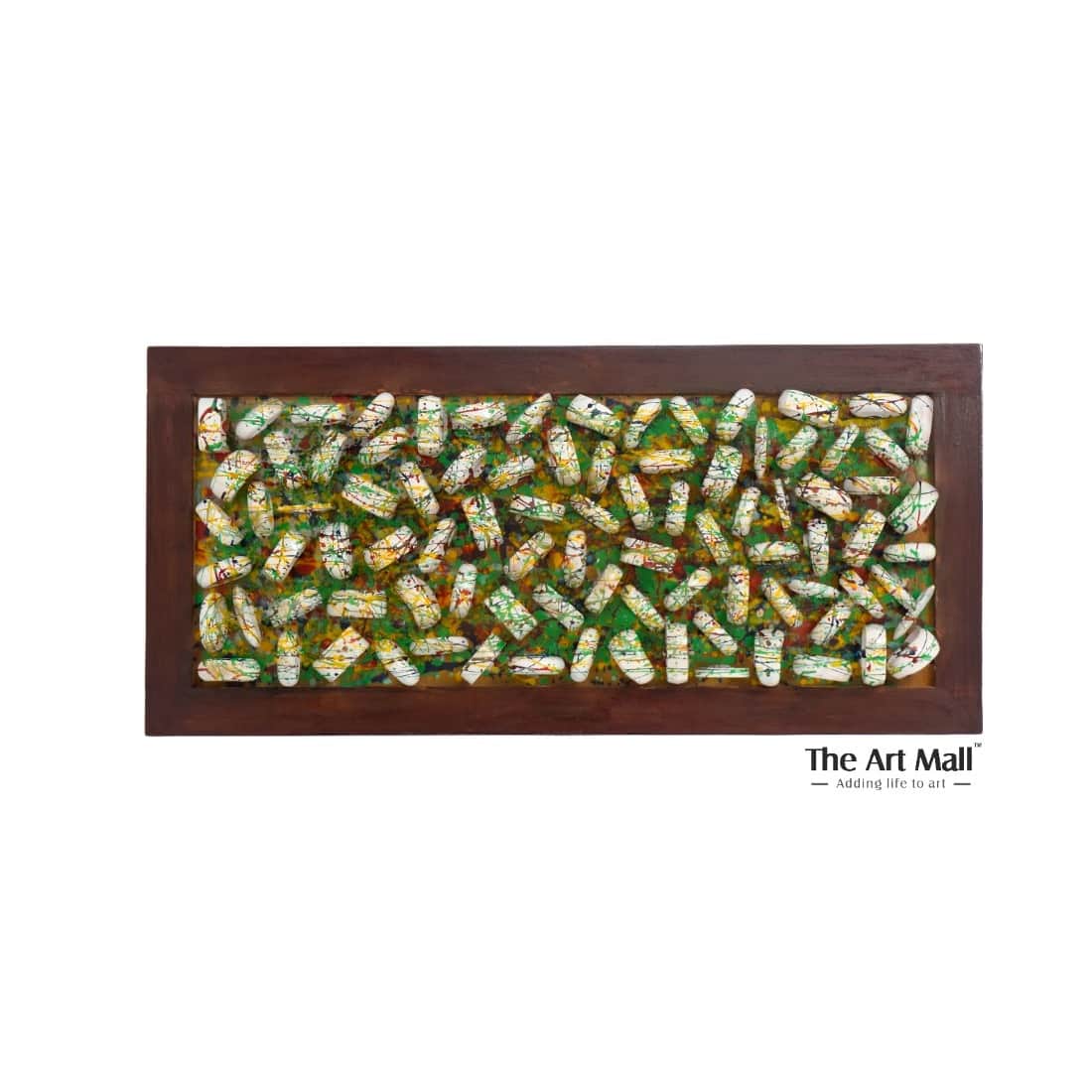Loomed Wooden Wall Art - rear_view