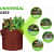 Fabric grow Mergenta  bags round shape set of 5 bags - top_view
