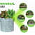 Fabric grow bags round shape set of 5 bags - right_view