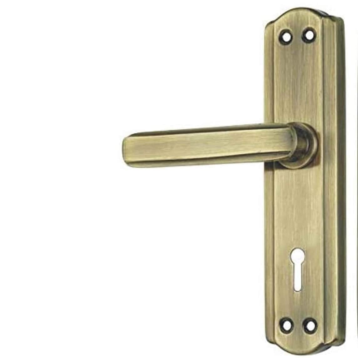 DOUBLE ACTION  HEAVY BRASS LOCK - rear_view
