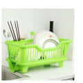 3 in 1 Durable Small Plastic Kitchen Sink with Dish Rack - photo