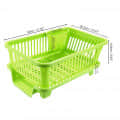 3 in 1 Durable Small Plastic Kitchen Sink with Dish Rack - rear_view