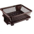 3 in 1 Large Durable Plastic Kitchen Sink Dish Rack - front_view