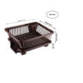 3 in 1 Large Durable Plastic Kitchen Sink Dish Rack - left_view