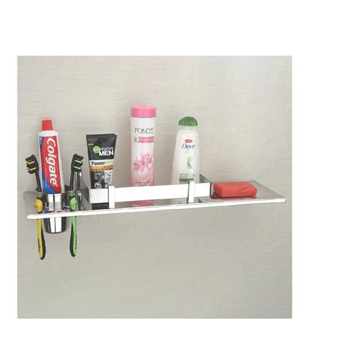 Stainless Steel 4 in 1 Multipurpose Bathroom Accessories Shelf