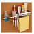 Stainless Bathroom Shelves with Soap Dispenser - photo