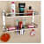 Double  Layer Multipurpose  Bathroom Shelf - front_view