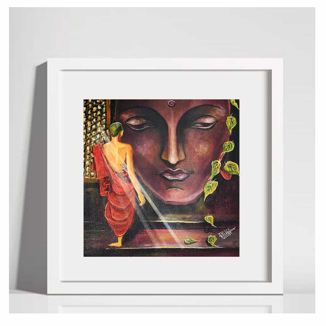 Buddha Canvas Painting - photo