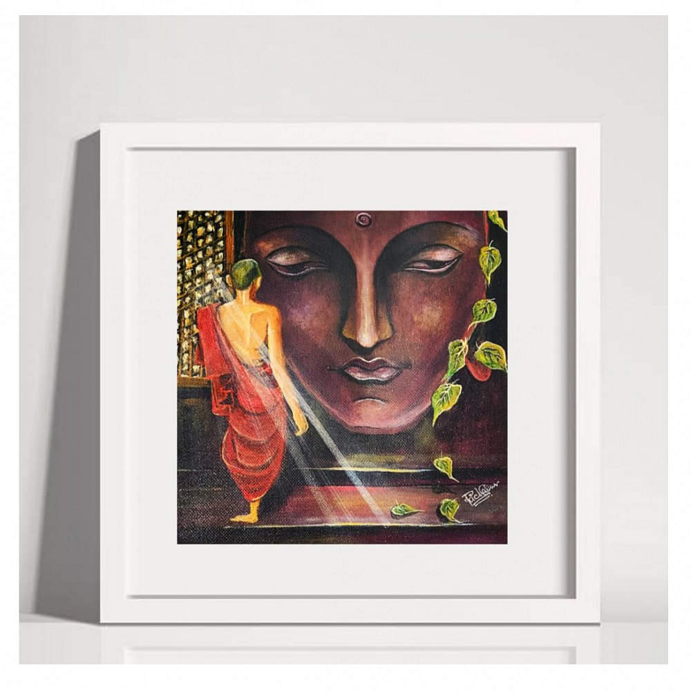 Buddha Canvas Painting - photo
