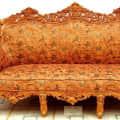 Orange Sofa Set - photo