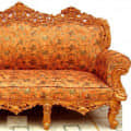 Orange Sofa Set - top_view