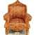 Orange Sofa Set - rear_view