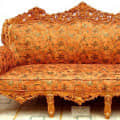Orange Sofa Set - left_view