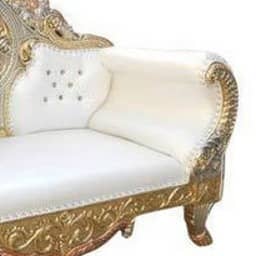 Maharaja 2 Seater Sofa Set with Gold Finish
