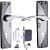 Door Handle Lock with black & silver color - photo