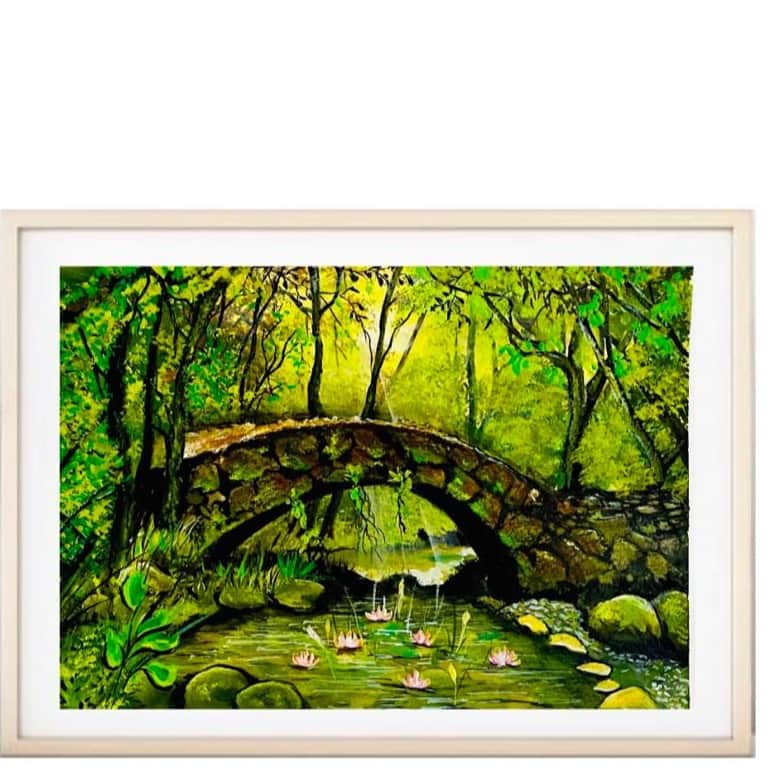 Wall Frame The Deep Forest - top_view