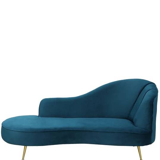 Premium Chaise Lounger Sofa in Blue Color