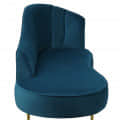 Premium Chaise Lounger Sofa in Blue Color - top_view