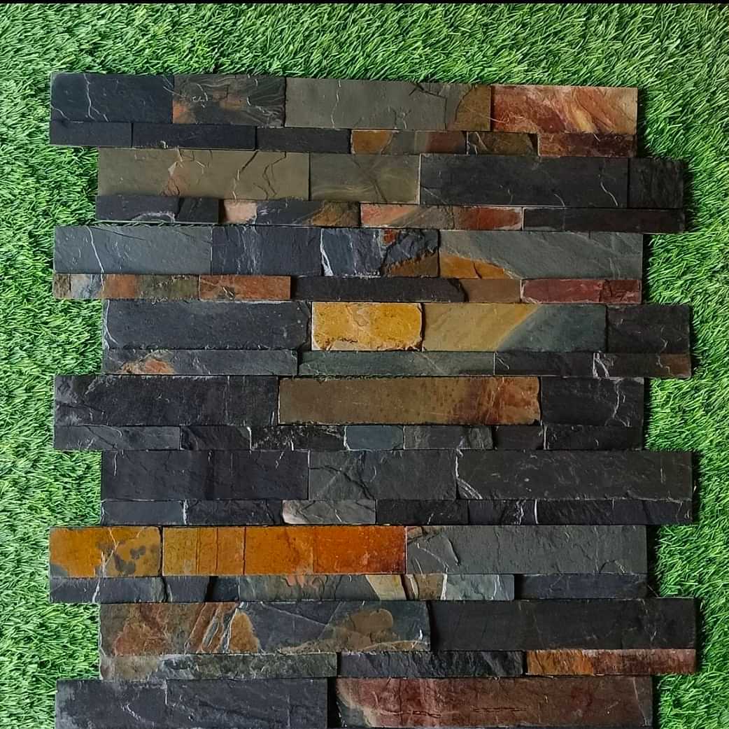 Multi color Stone Cladding - photo