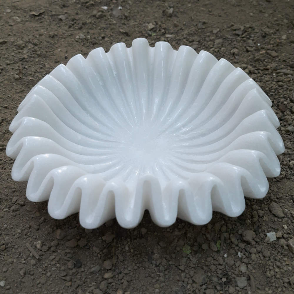 White Marble  Bowl - photo