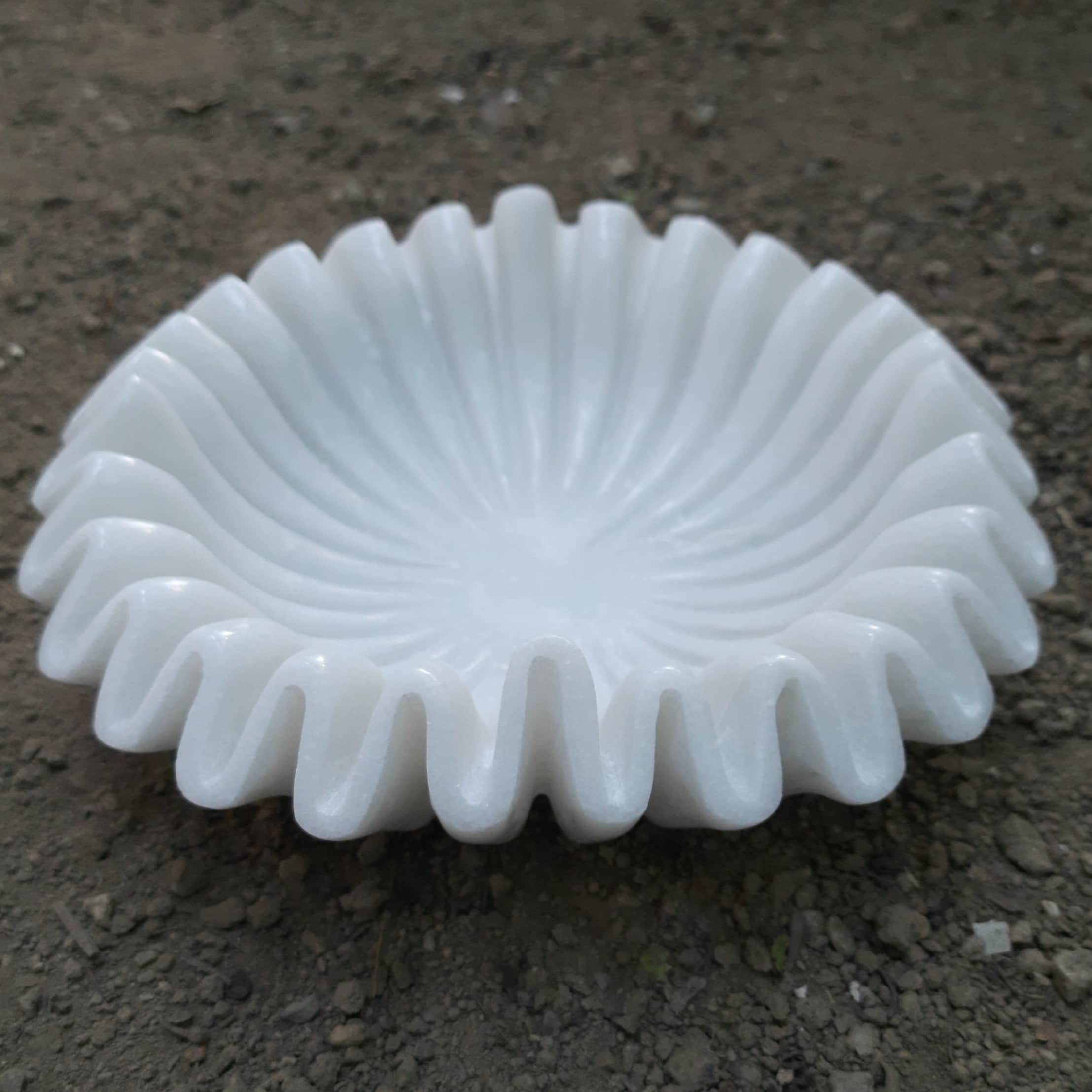 White Marble  Bowl - front_view