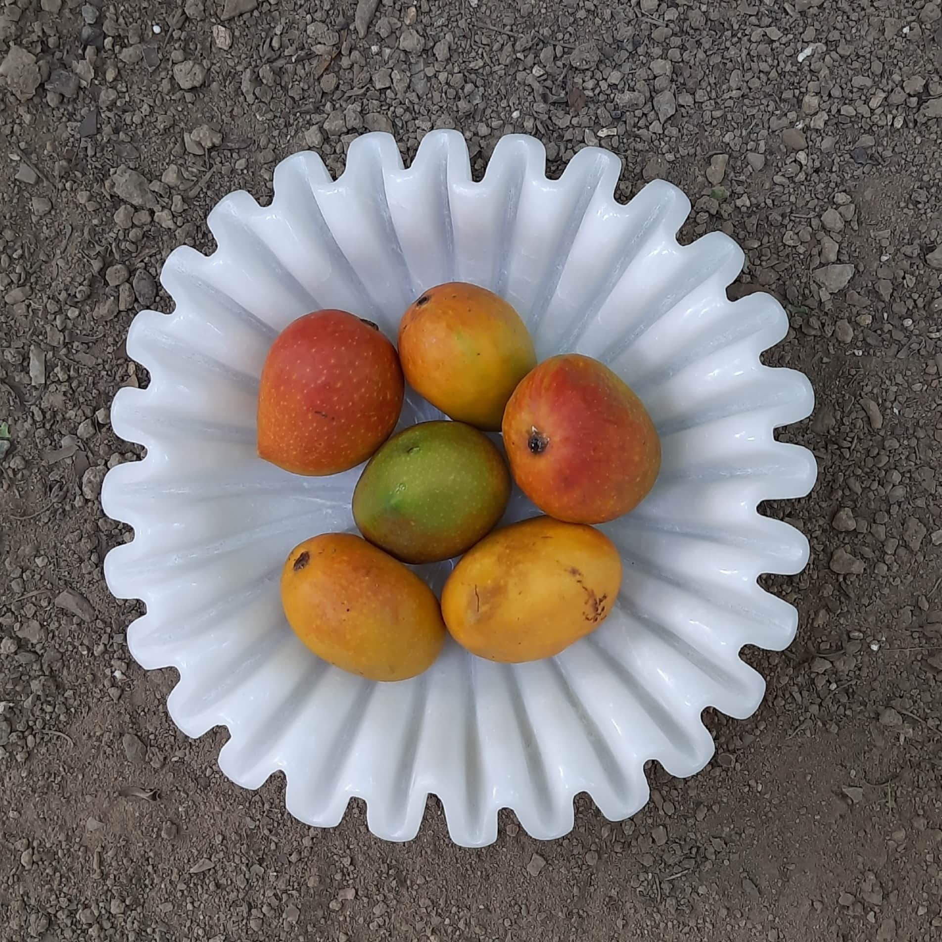 White Marble  Bowl - left_view