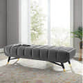Mody Upholstered Velvet Bench - photo